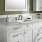 Legion Furniture WLF2260S-W Legion Furniture WLF2260S-W 60" White Finish Single-Sink Vanity Cabinet with Carrara White Top