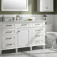 Legion Furniture WLF2260S-W Legion Furniture WLF2260S-W 60" White Finish Single-Sink Vanity Cabinet with Carrara White Top