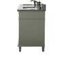 Legion Furniture WLF2272-PG Legion Furniture WLF2272-PG 72" Pewter Green Double-Sink Vanity Cabinet with Blue Limestone Top