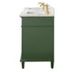 Legion Furniture WLF2272-VG Legion Furniture WLF2272-VG 72" Vogue Green Double-Sink Vanity Cabinet with Carrara White Top