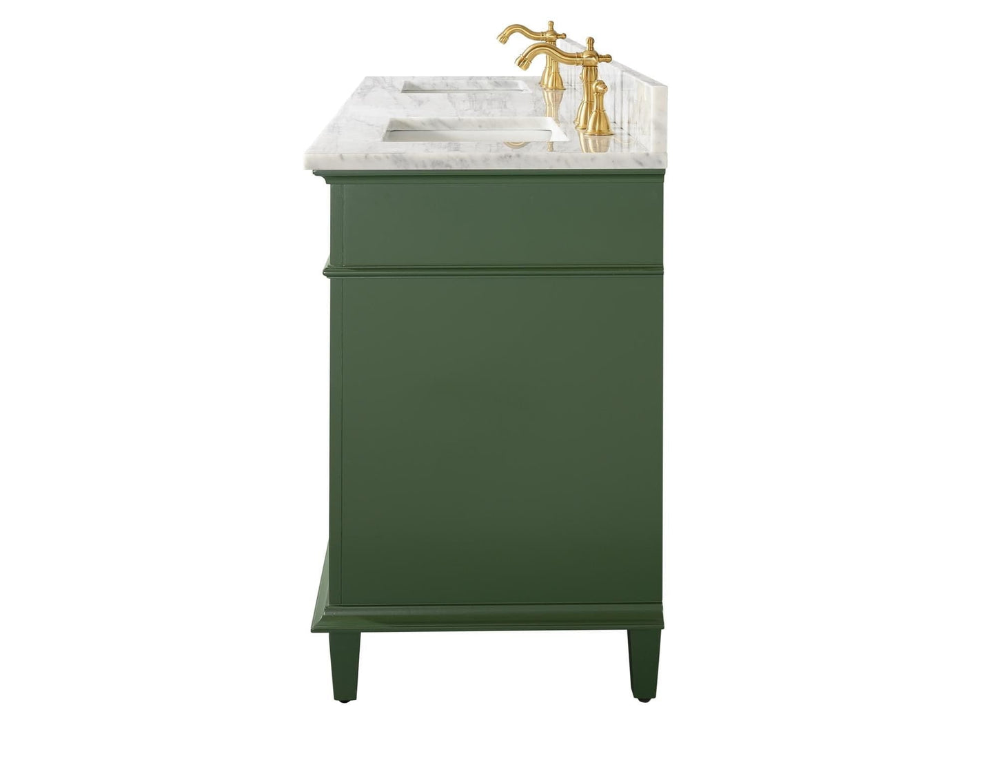 Legion Furniture WLF2272-VG Legion Furniture WLF2272-VG 72" Vogue Green Double-Sink Vanity Cabinet with Carrara White Top