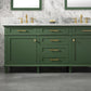 Legion Furniture WLF2272-VG Legion Furniture WLF2272-VG 72" Vogue Green Double-Sink Vanity Cabinet with Carrara White Top