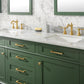 Legion Furniture WLF2272-VG Legion Furniture WLF2272-VG 72" Vogue Green Double-Sink Vanity Cabinet with Carrara White Top