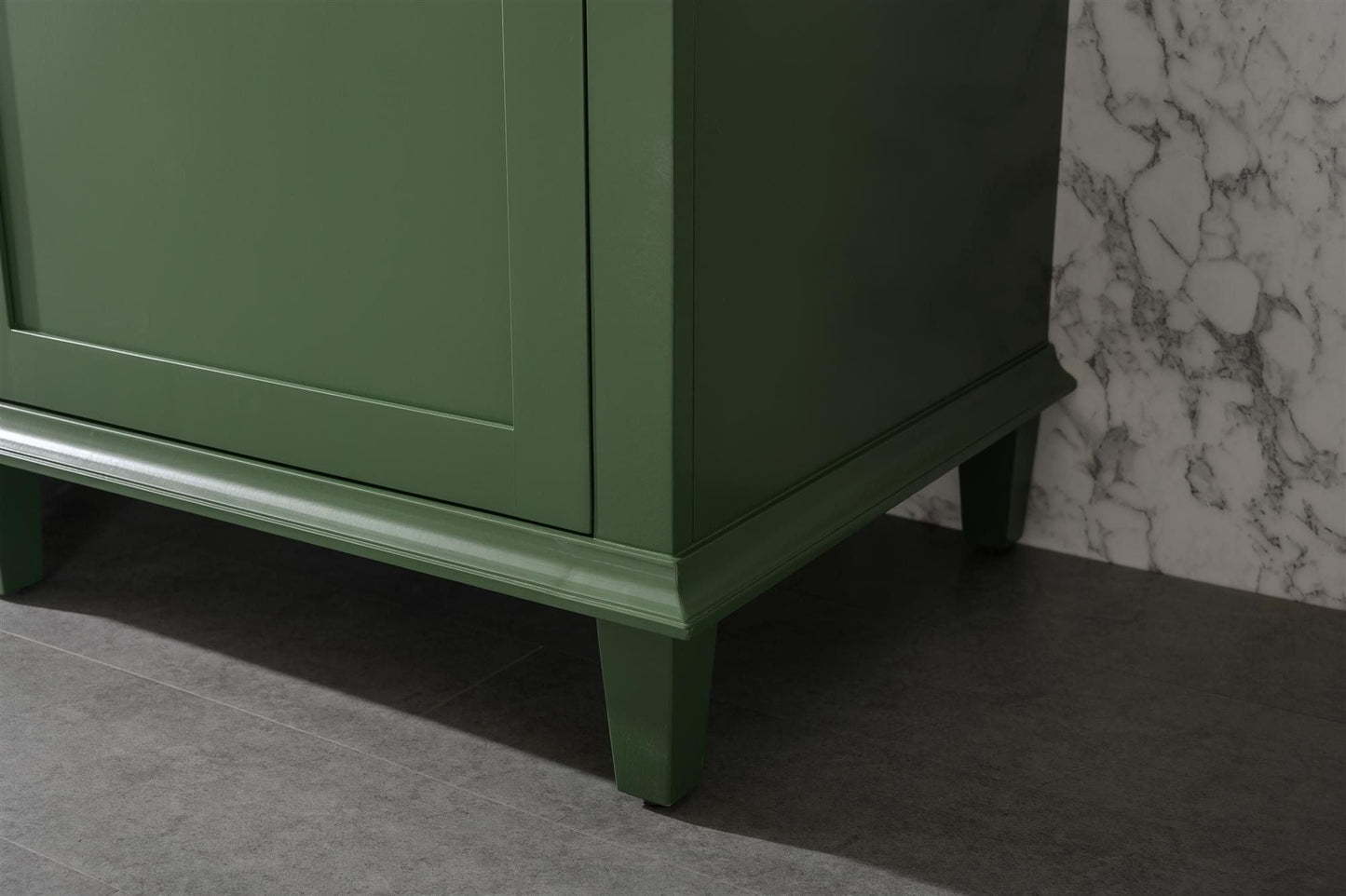 Legion Furniture WLF2272-VG Legion Furniture WLF2272-VG 72" Vogue Green Double-Sink Vanity Cabinet with Carrara White Top