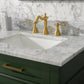 Legion Furniture WLF2272-VG Legion Furniture WLF2272-VG 72" Vogue Green Double-Sink Vanity Cabinet with Carrara White Top