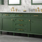 Legion Furniture WLF2272-VG Legion Furniture WLF2272-VG 72" Vogue Green Double-Sink Vanity Cabinet with Carrara White Top