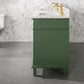 Legion Furniture WLF2272-VG Legion Furniture WLF2272-VG 72" Vogue Green Double-Sink Vanity Cabinet with Carrara White Top