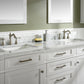 Legion Furniture WLF2272-W Legion Furniture WLF2272-W 72" White Double-Sink Vanity Cabinet with Carrara White Top