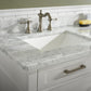 Legion Furniture WLF2272-W Legion Furniture WLF2272-W 72" White Double-Sink Vanity Cabinet with Carrara White Top