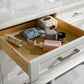 Legion Furniture WLF2272-W Legion Furniture WLF2272-W 72" White Double-Sink Vanity Cabinet with Carrara White Top