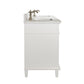 Legion Furniture WLF2280-W Legion Furniture WLF2280-W 80" White Double-Sink Vanity Cabinet with Carrara White Quartz Top WLF2280-CW-QZ