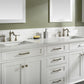 Legion Furniture WLF2280-W Legion Furniture WLF2280-W 80" White Double-Sink Vanity Cabinet with Carrara White Quartz Top WLF2280-CW-QZ