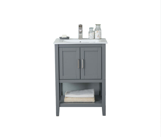 Legion Furniture WLF6023-JK Legion Furniture WLF6023-JK 24" KD Westchester Gray Sink Vanity