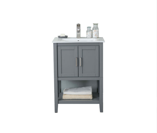 Legion Furniture WLF6023-JK Legion Furniture WLF6023-JK 24 KD Westchester Gray Sink Vanity