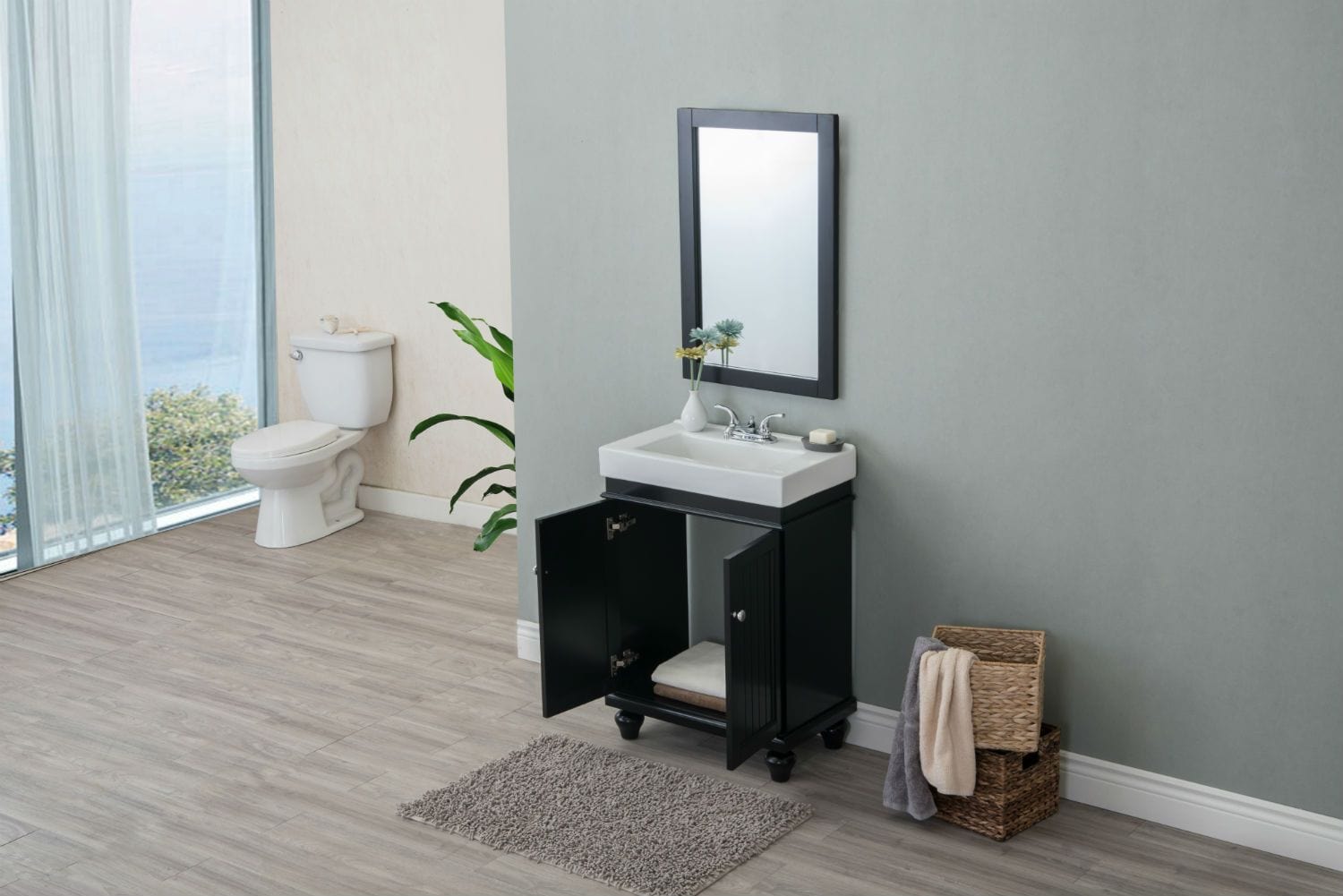 Legion Furniture WLF6028-E Legion Furniture WLF6028-E 24" Espresso Sink Vanity