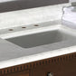 Legion Furniture WLF6036-36" Legion Furniture WLF6036-36" 36" Antique Coffee Sink Vanity with Carrara White Top and Matching Backsplash without Faucet