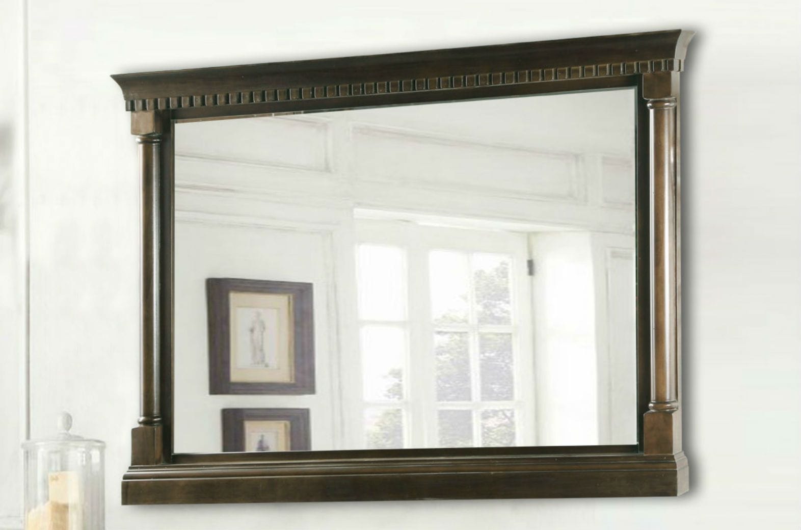 Legion Furniture WLF6036-M-48" Legion Furniture WLF6036-M-48" 48" Mirror with Antique Coffee Finish