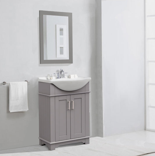 Legion Furniture WLF6042-G Legion Furniture WLF6042-G 24" Gray Sink Vanity, No Faucet