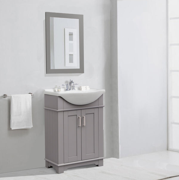 Legion Furniture WLF6042-G Legion Furniture WLF6042-G  24 Gray Sink Vanity, No Faucet