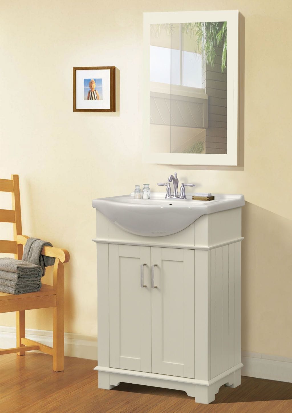 Legion Furniture WLF6042-W Legion Furniture WLF6042-W  24" White Sink Vanity, No Faucet