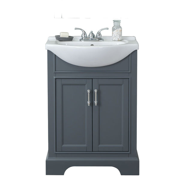 Legion Furniture WLF6046 Legion Furniture WLF6046 24 Gray Sink Vanity, No Faucet