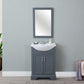 Legion Furniture WLF6046 Legion Furniture WLF6046 24" Gray Sink Vanity, No Faucet