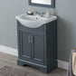 Legion Furniture WLF6046 Legion Furniture WLF6046 24" Gray Sink Vanity, No Faucet