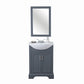 Legion Furniture WLF6046 Legion Furniture WLF6046 24" Gray Sink Vanity, No Faucet