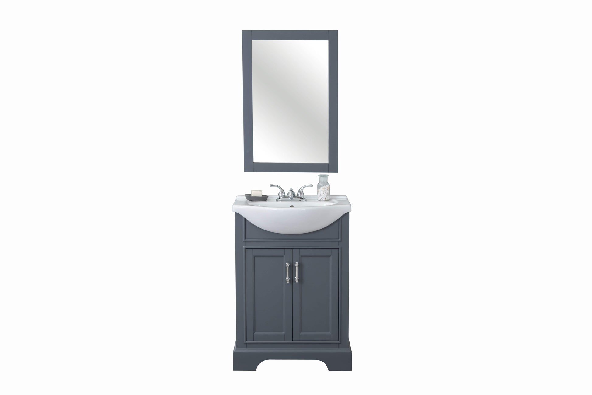 Legion Furniture WLF6046 Legion Furniture WLF6046 24" Gray Sink Vanity, No Faucet