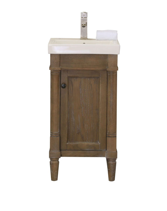 Legion Furniture WLF7021-18 Legion Furniture WLF7021-18 18" Weathered Gray Sink Vanity, No Faucet