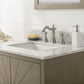 Legion Furniture WLF7040-30-AGO-CW Legion Furniture WLF7040-30-AGO-CW 30" Antique Gray Oak Vanity with Carrara White Top