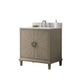 Legion Furniture WLF7040-30-AGO-CW Legion Furniture WLF7040-30-AGO-CW 30" Antique Gray Oak Vanity with Carrara White Top