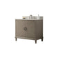 Legion Furniture WLF7040-36-AGO-CW Legion Furniture WLF7040-36-AGO-CW 36" Antique Gray Oak Vanity with Carrara White Top