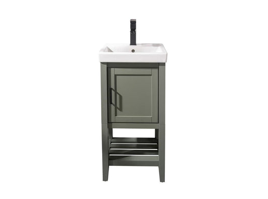 Legion Furniture WLF9018-PG Legion Furniture WLF9018-PG 18" Pewter Green Sink Vanity