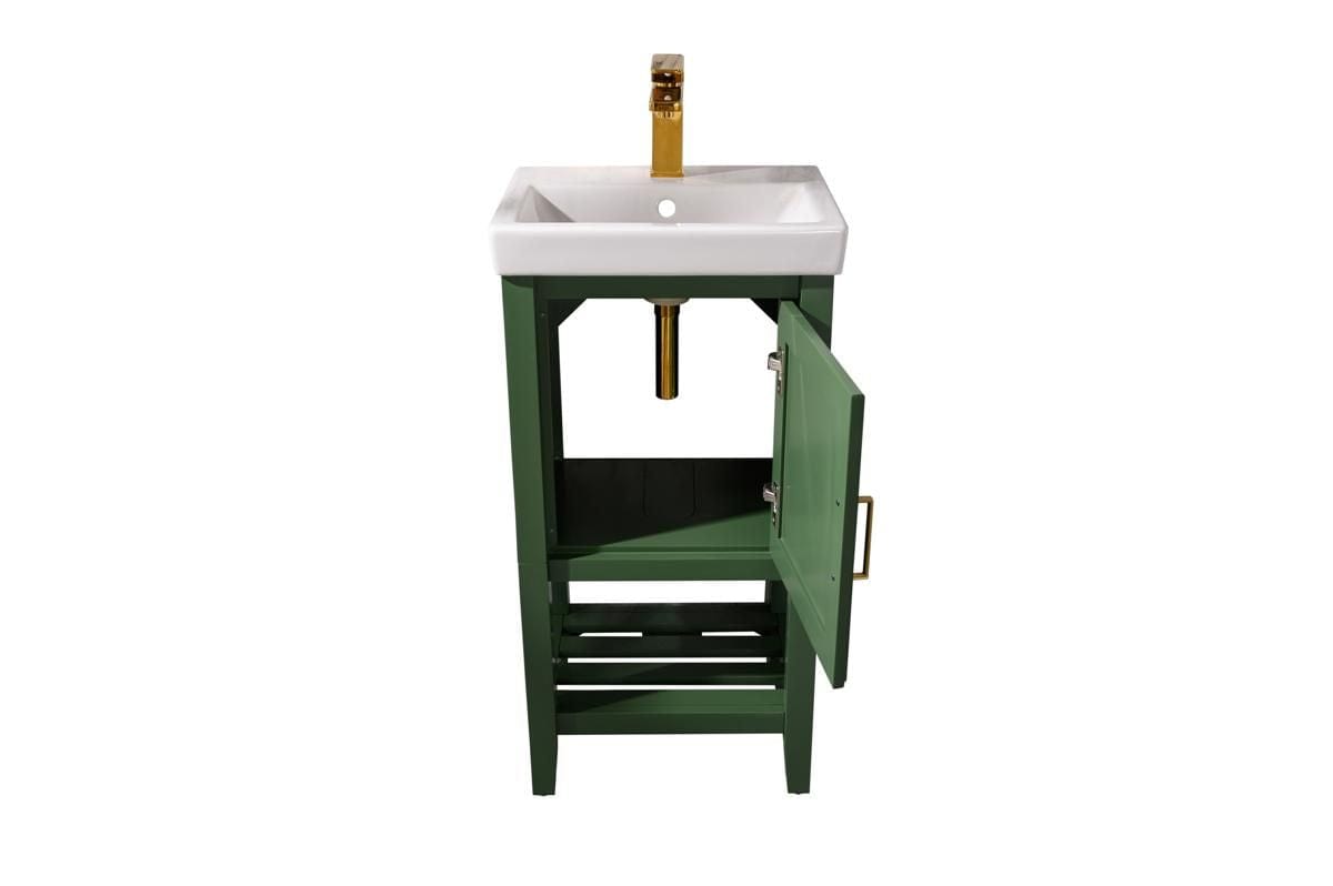 Legion Furniture WLF9018-VG Legion Furniture WLF9018-VG 18" Vogue Green Sink Vanity