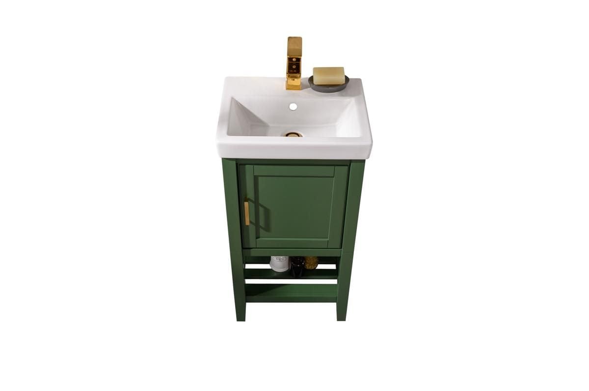 Legion Furniture WLF9018-VG Legion Furniture WLF9018-VG 18" Vogue Green Sink Vanity