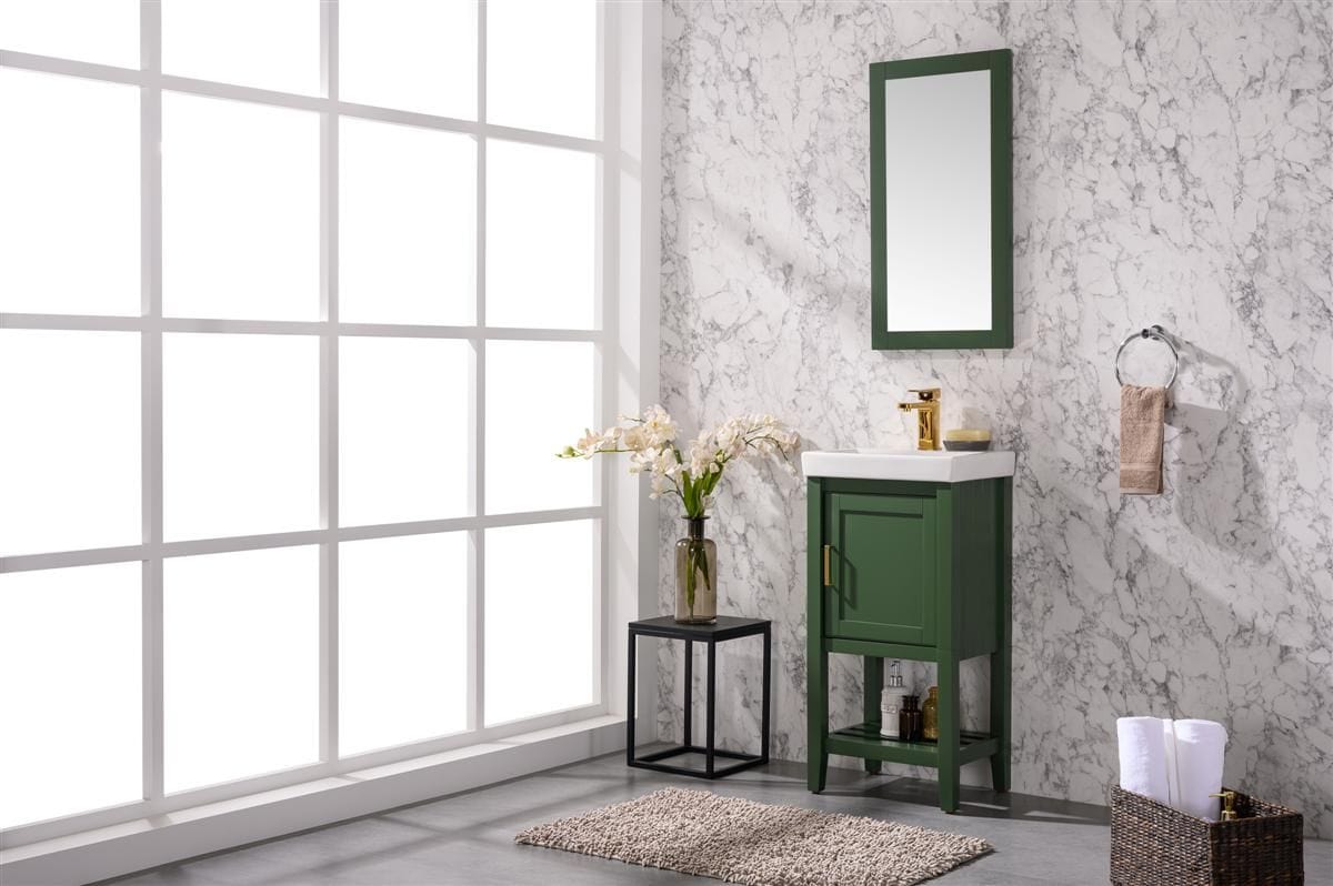 Legion Furniture WLF9018-VG Legion Furniture WLF9018-VG 18" Vogue Green Sink Vanity