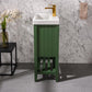 Legion Furniture WLF9018-VG Legion Furniture WLF9018-VG 18" Vogue Green Sink Vanity