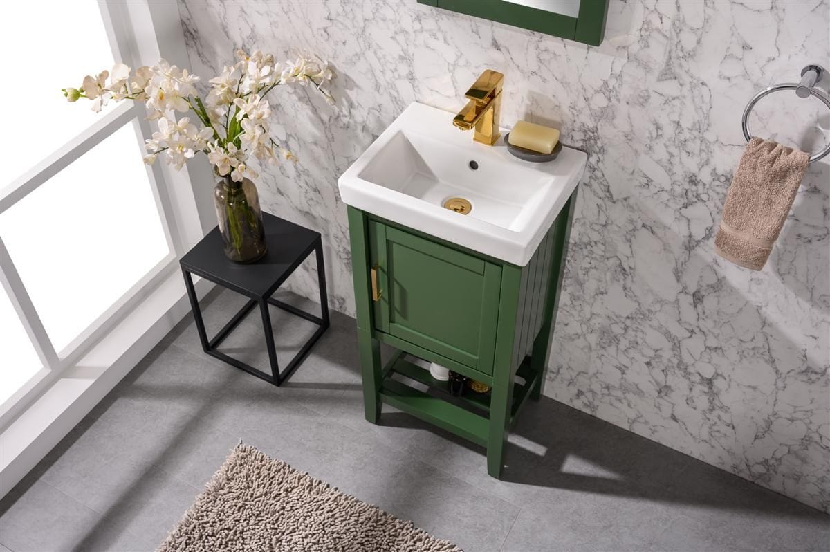 Legion Furniture WLF9018-VG Legion Furniture WLF9018-VG 18" Vogue Green Sink Vanity