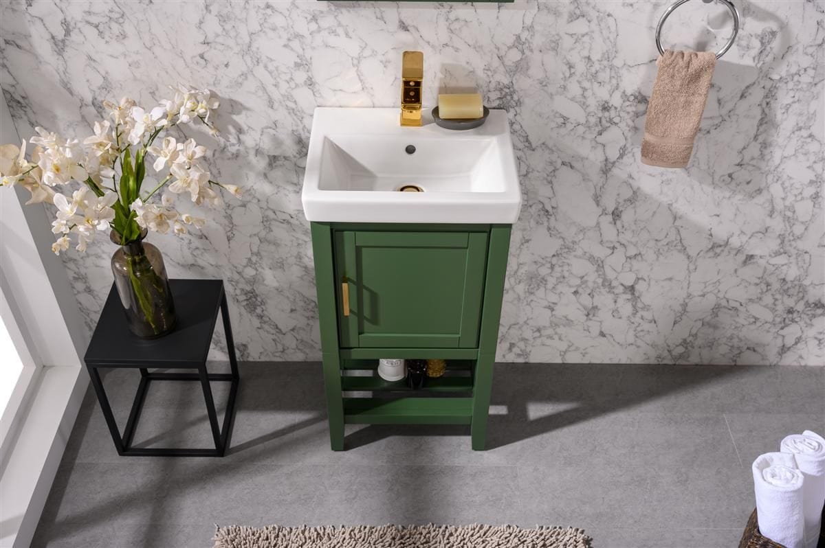 Legion Furniture WLF9018-VG Legion Furniture WLF9018-VG 18" Vogue Green Sink Vanity