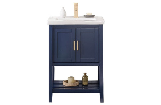 Legion Furniture WLF9024-B Legion Furniture WLF9024-B 24" KD Blue Sink Vanity