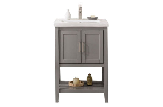 Legion Furniture WLF9024-G Legion Furniture WLF9024-G 24" KD Gray Sink Vanity