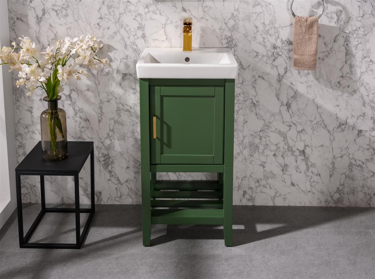 Legion Furniture WLF9218-VG Legion Furniture WLF9218-VG 18" Vogue Green Sink Vanity