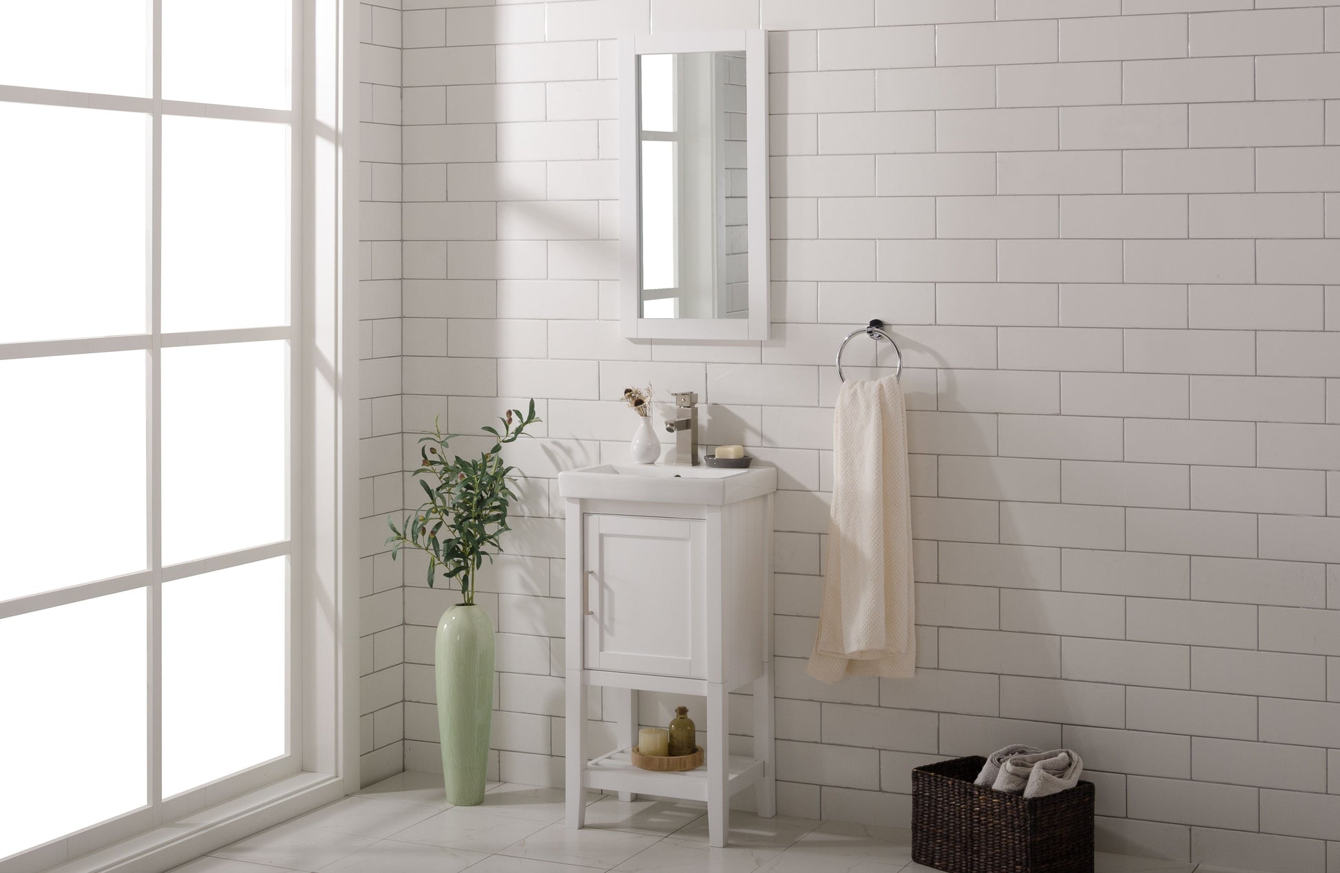 Legion Furniture WLF9218-W Legion Furniture WLF9218-W 18" White Sink Vanity