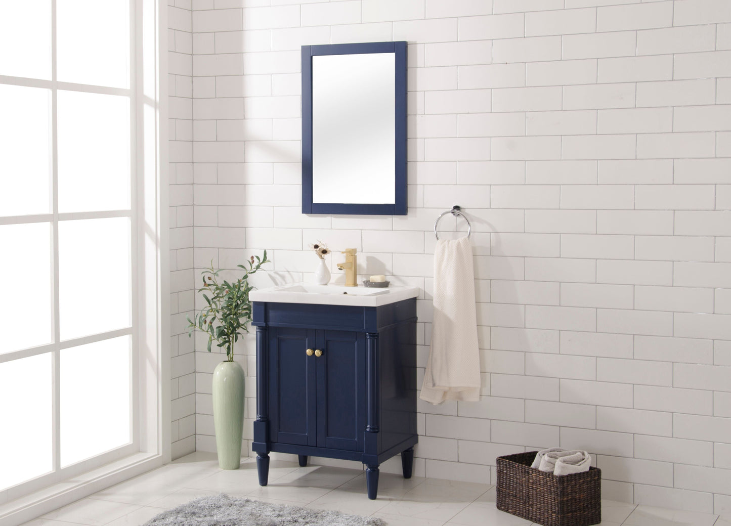 Legion Furniture WLF9224-B Legion Furniture WLF9224-B 24" Blue Sink Vanity