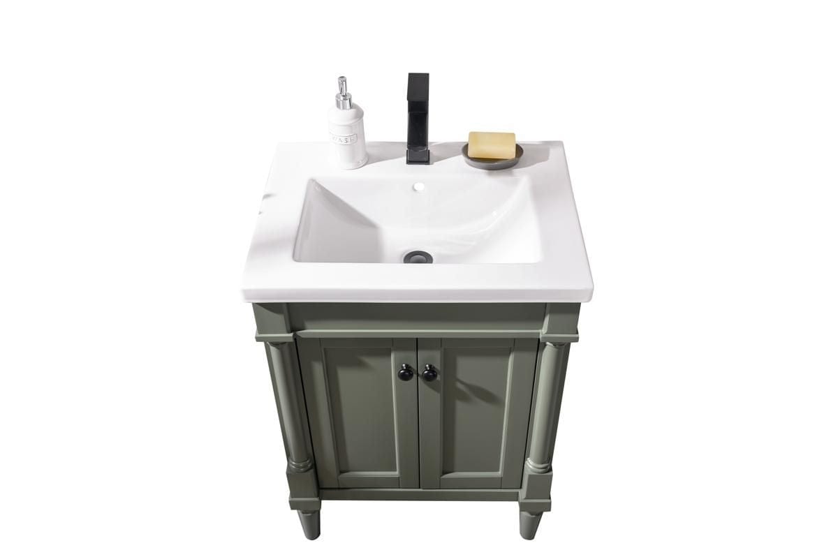 Legion Furniture WLF9224-PG Legion Furniture WLF9224-PG 24" Pewter Green Sink Vanity