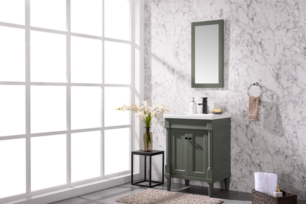 Legion Furniture WLF9224-PG Legion Furniture WLF9224-PG 24" Pewter Green Sink Vanity