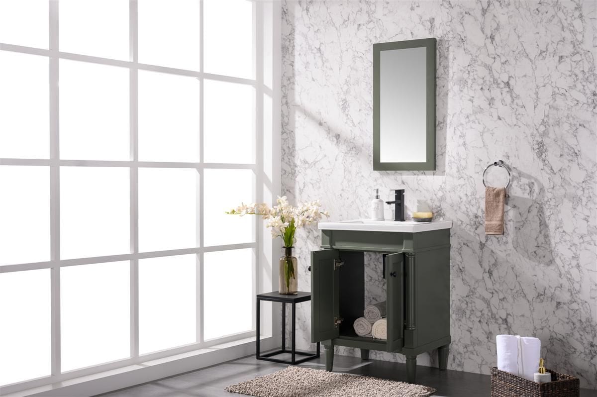 Legion Furniture WLF9224-PG Legion Furniture WLF9224-PG 24" Pewter Green Sink Vanity