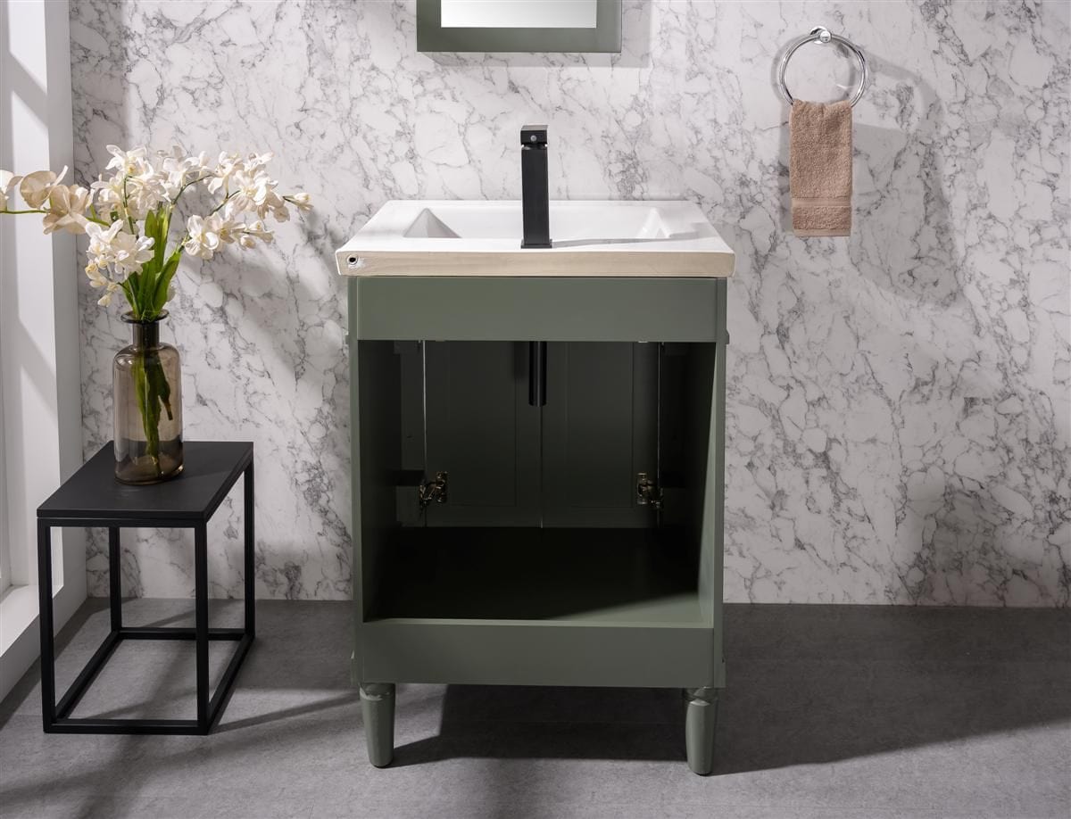 Legion Furniture WLF9224-PG Legion Furniture WLF9224-PG 24" Pewter Green Sink Vanity