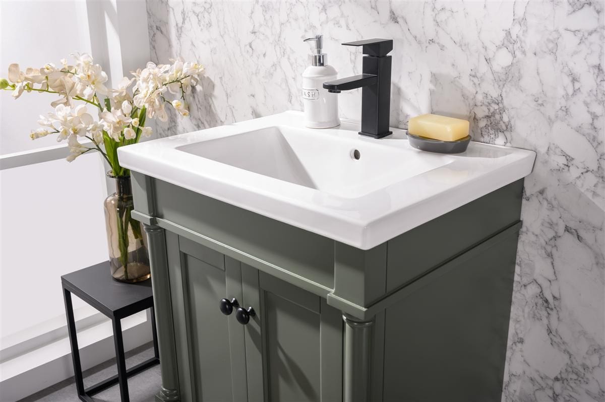 Legion Furniture WLF9224-PG Legion Furniture WLF9224-PG 24" Pewter Green Sink Vanity